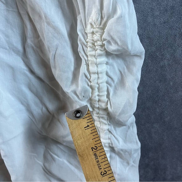 ALLSAINTS ISLE White Ruched Sides Dress Lightweight Loose Fit US 2 **See Pics** - Picture 6 of 14